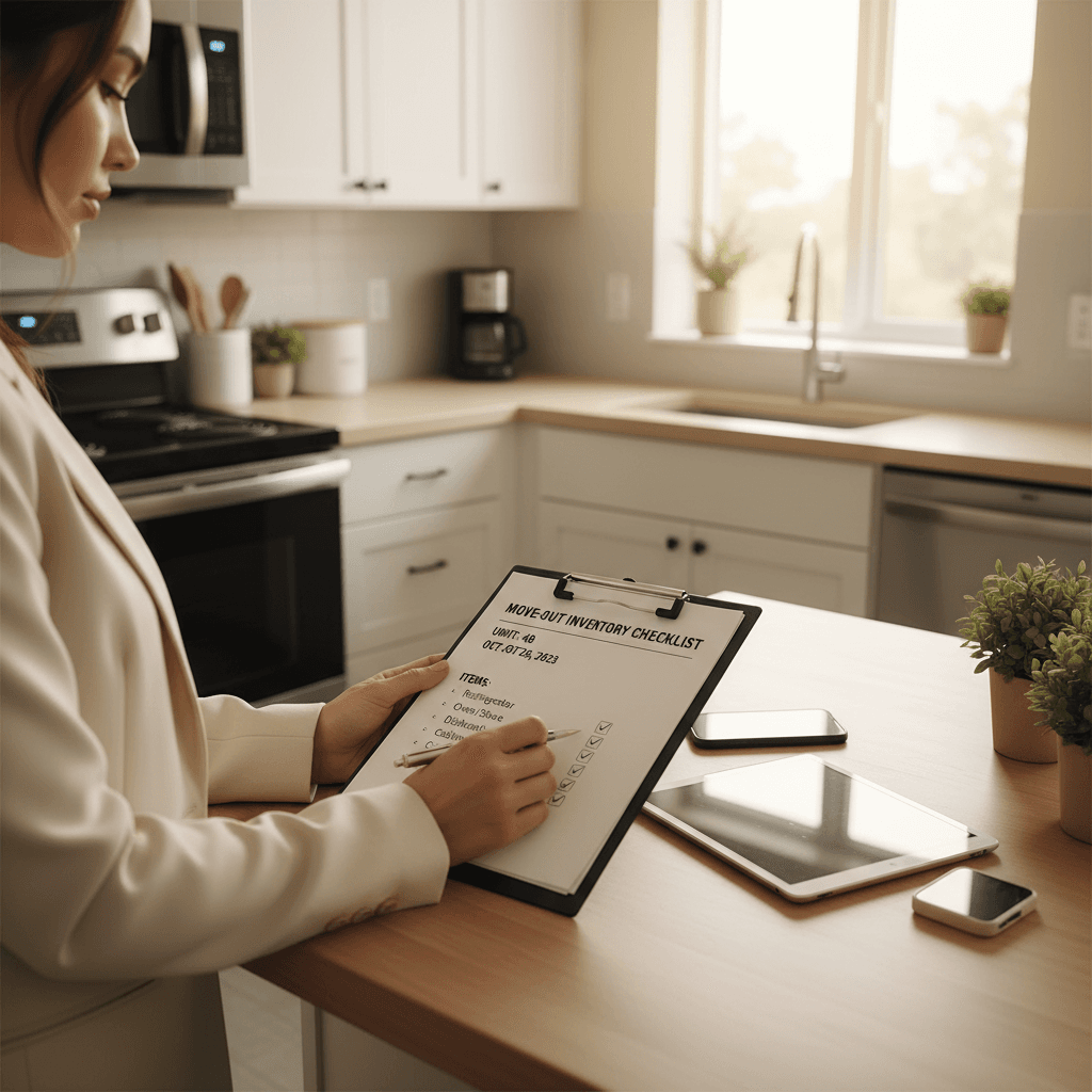 Documentation d'inventaire lors d'une entrée ou sortie de location longue durée