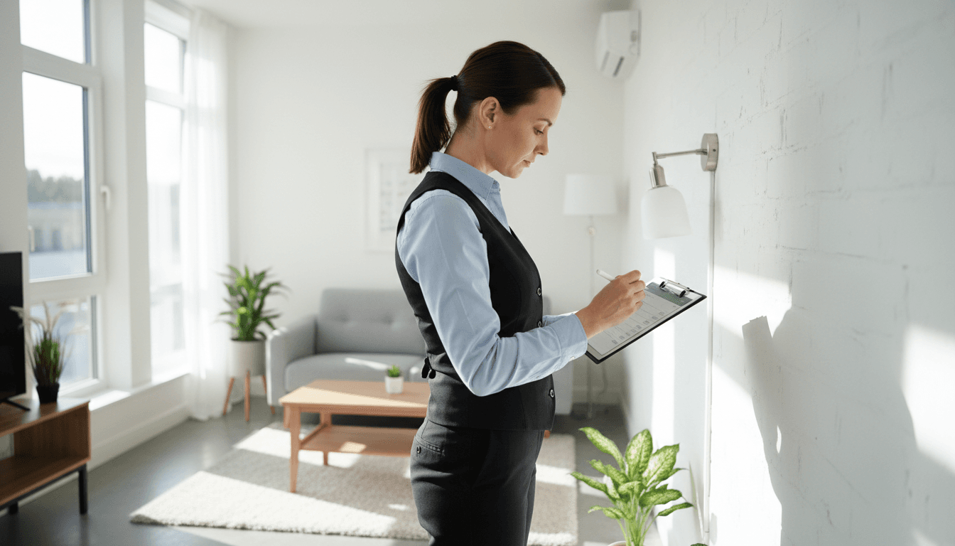 Inspection rigoureuse et documentation de l'état du bien après chaque séjour